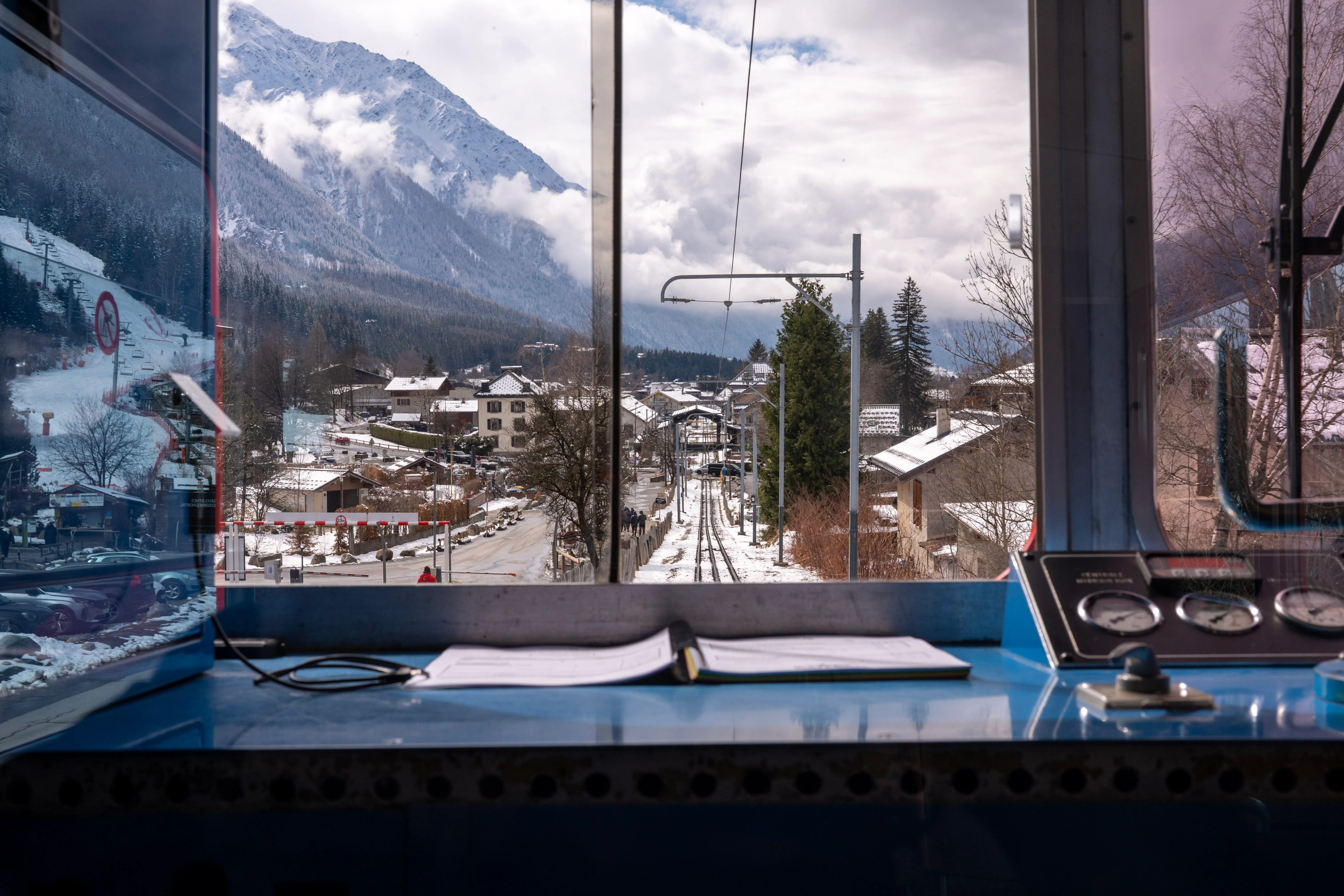 Cabine du petit train de montagne